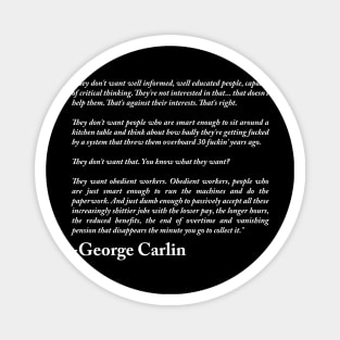 George Carlin Quote Magnet